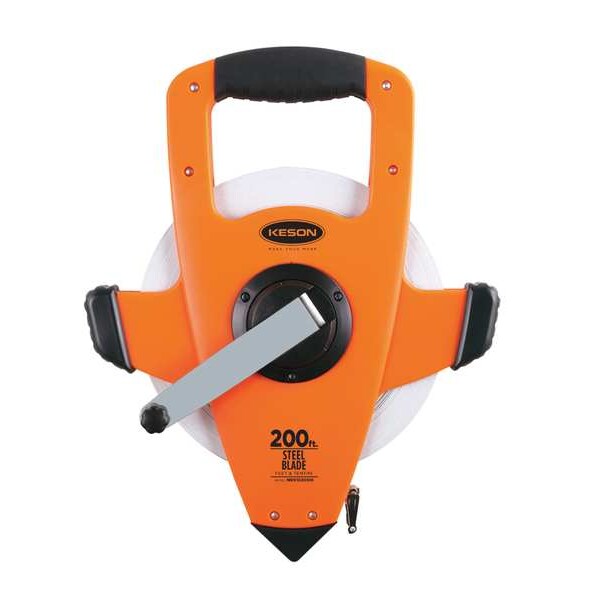 200 ft Engineer's Tape Measure, 3/8 in Blade
