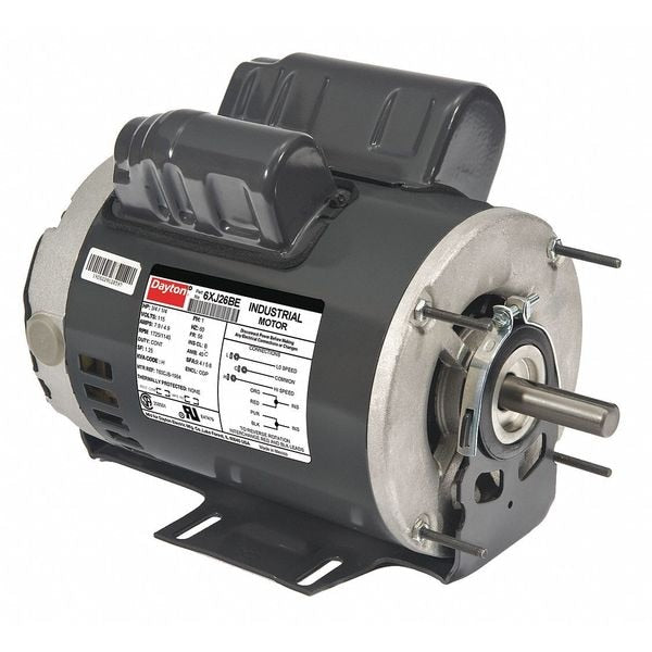 Capacitor-Start/Run General Purpose Motor, 3/4, 1/4 HP, 115V AC Voltage, 56 Frame