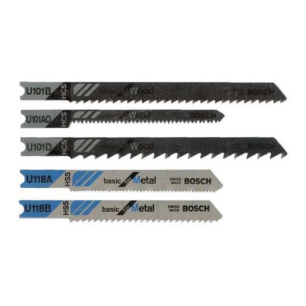 Jigsaw Blade Set, High Carbon Steel, PK5