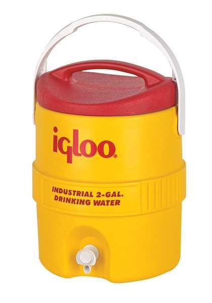 Beverage Cooler, 2 gal., Yellow