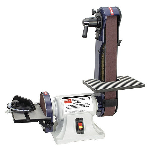 Belt and Disc Sander, 1/3 HP, 120V