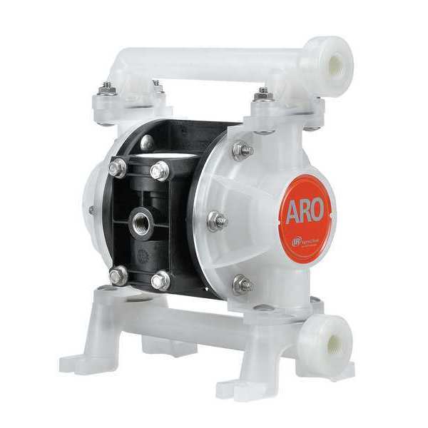 Double Diaphragm Pump, Polypropylene, Air Operated, Hytrel, 8.7 GPM