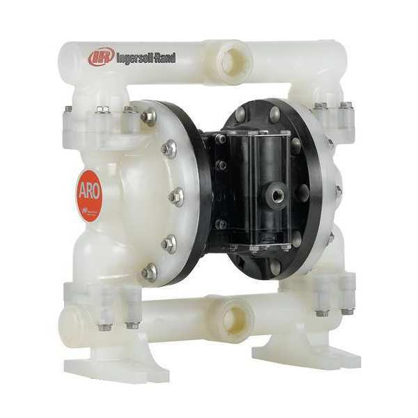 Double Diaphragm Pump, Polypropylene, Air Operated, PTFE, 53 GPM