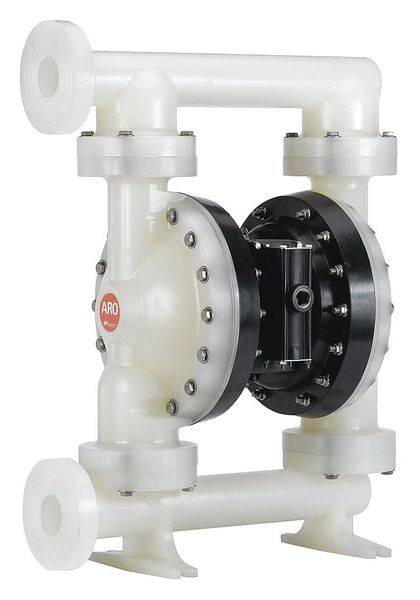 Double Diaphragm Pump, Polypropylene, Air Operated, PTFE, 184 GPM