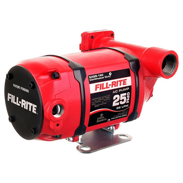 Fuel Transfer Pump, 120VAC, 25 GPM, 1/3 HP, Cast Iron