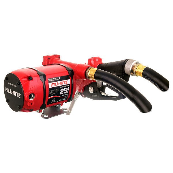 Fuel Transfer Pump, 120VAC, 25 GPM, 1/3 HP, Cast Iron