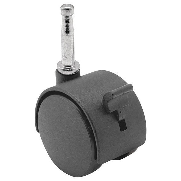 50mm Non-Marking Nylon Swivel Caster, Side Brake, Loads Up To 75 lb