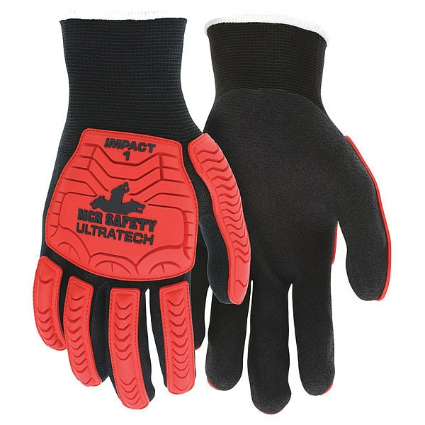Coated Gloves, 2XL, knit Cuff, PK12