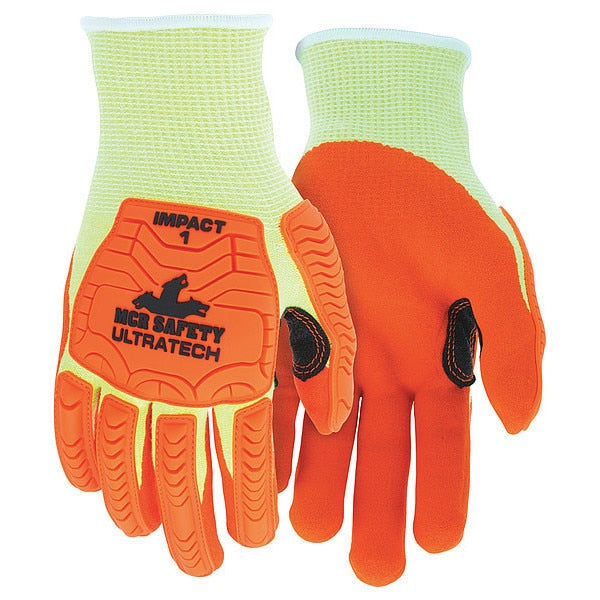 Coated Gloves, L, knit Cuff, PK12