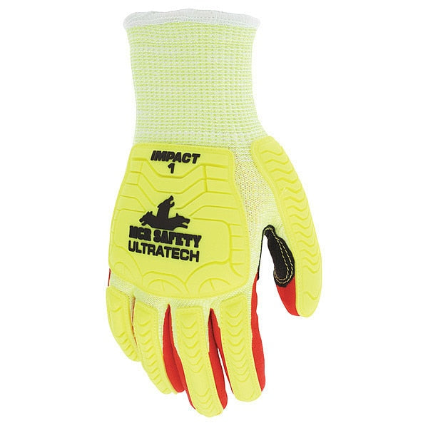 Coated Gloves, L, knit Cuff, PK12
