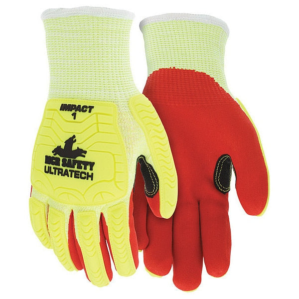 Coated Gloves, L, knit Cuff, PK12