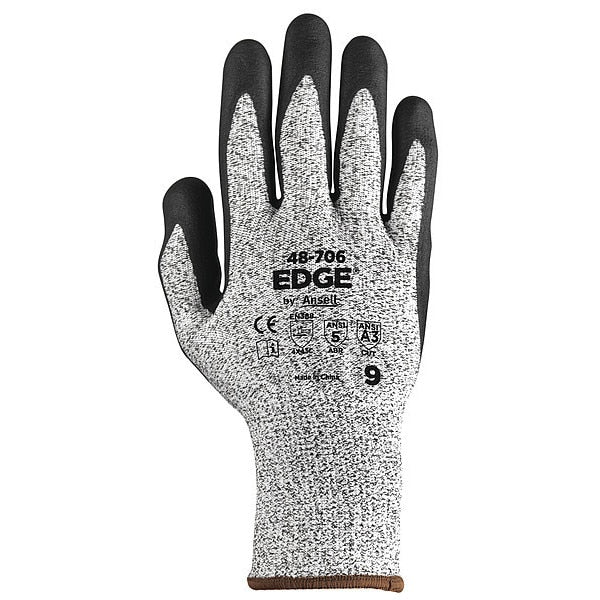 Gloves, Black/Gray, 1 PR