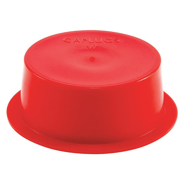 Tapered Wide Flange Cap/Plug, Red, 200 PK