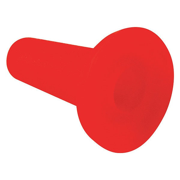 Silicone TW Tapered Cap/Plug, Red, 5000 PK