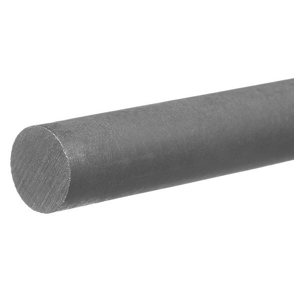 Gray PVC Type 2 Plastic Rod 1 ft L, 1 1/4 in Dia.