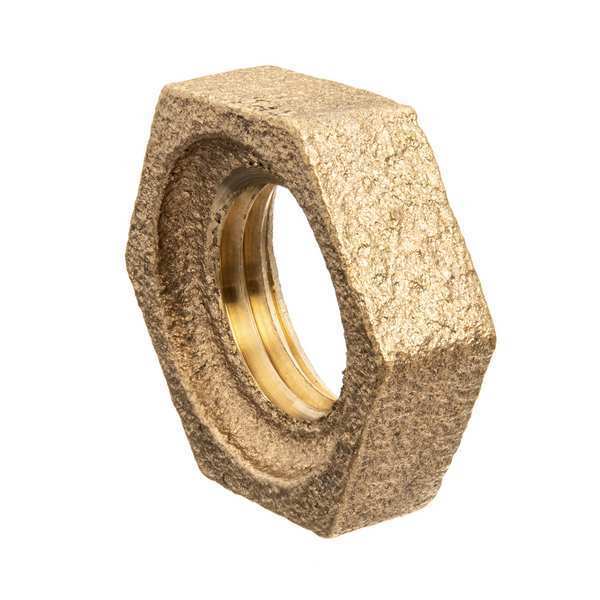 Locknut, Brass, 3/8 in, F BSPP, Class 125