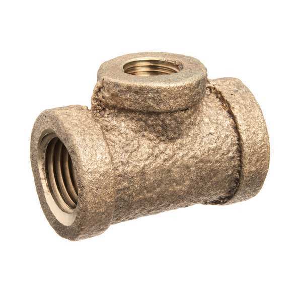 Reducing Branch Tee, Brass, 2 x 1 x 2 in