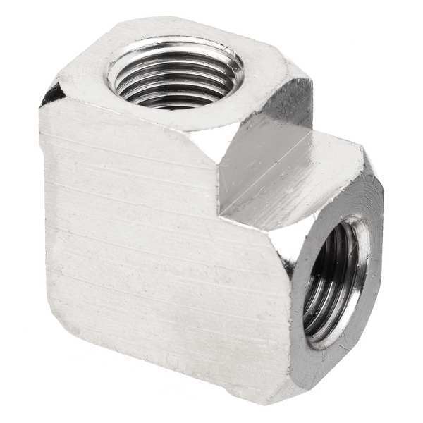 90 Elbow, Nickel-Plated Brass, 3/8 in