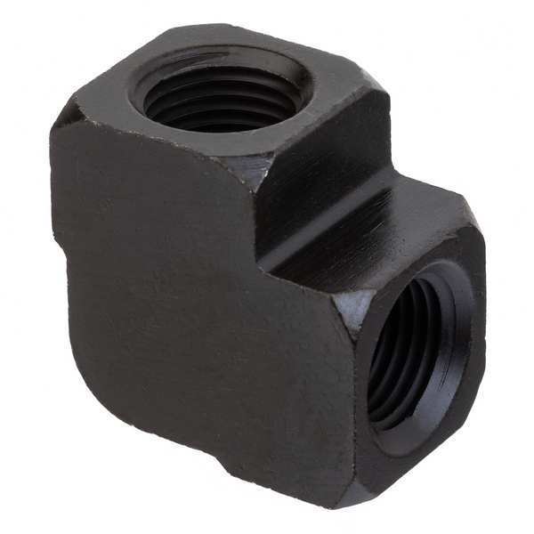 90 Elbow, Black Zinc-Plated Brass, 3/8 in