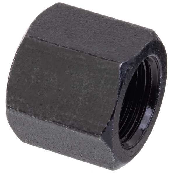 Round Cap, Black Zinc-Plated Brass, 1/2 in