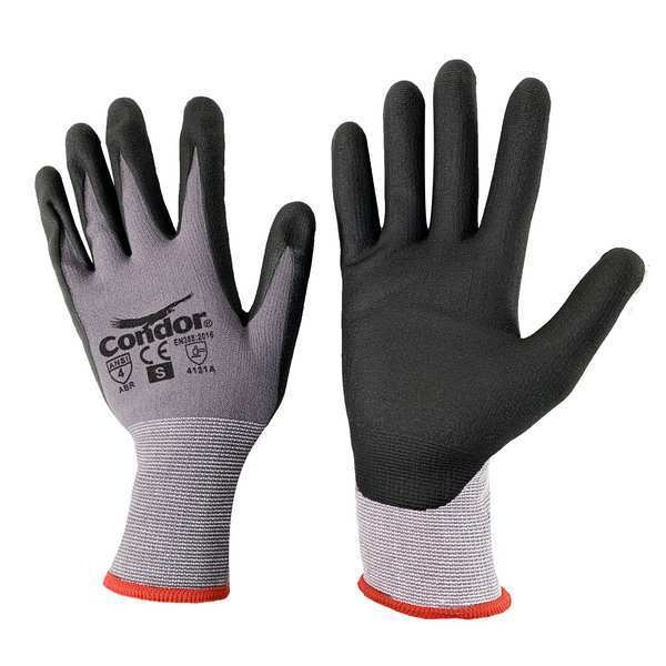 Coated Gloves, Nylon Span, Nitrile, 2XS, PR