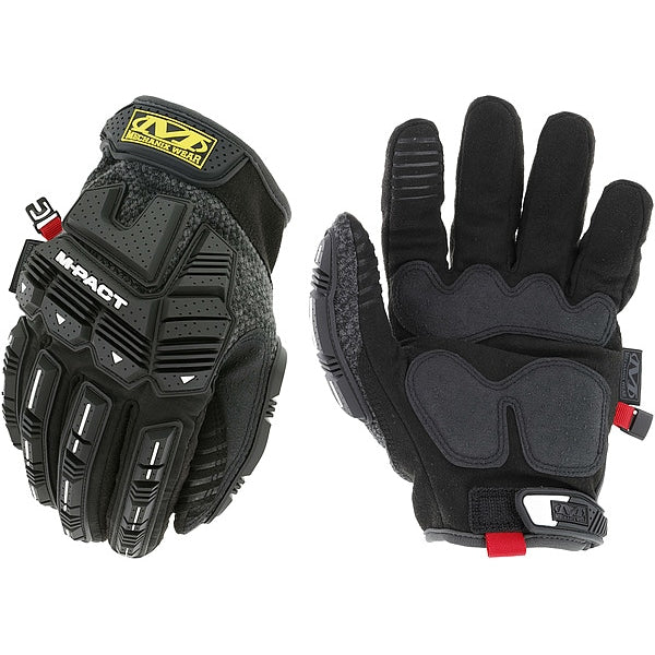 Mechanics Gloves, XL, Black/Gray, Synthetic Leather