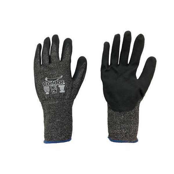 Cut-Resistant Gloves, Nitrile, XL/10, PR