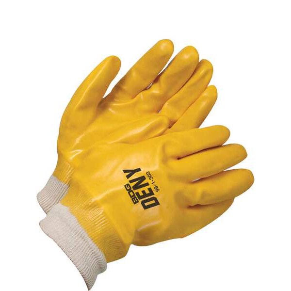Coated Gloves, Knit, L, 9.5