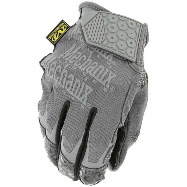 Mechanics Gloves, Gray, Synthetic Leather