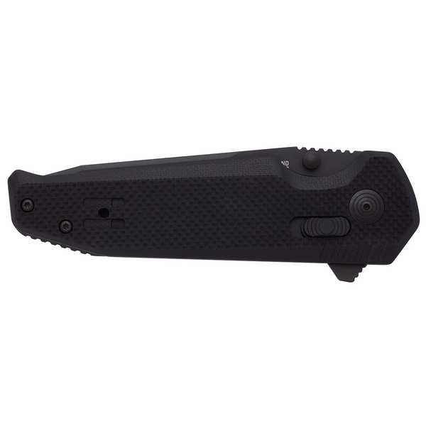 Folding Knives, Black, Steel, Straight