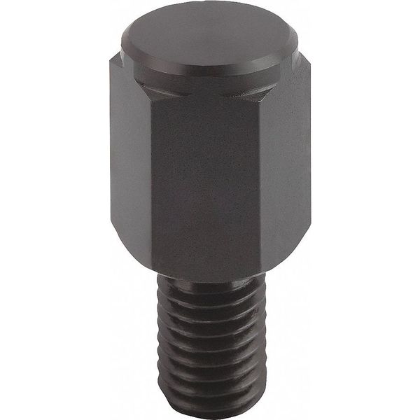Positioning Foot, H=10, Form A Flat Face, Carbon Steel, Faces Case Hardened, Sw=13
