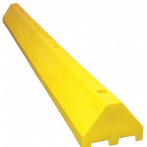 Truck Parking Block, Yellow, 8 ft., Spikes