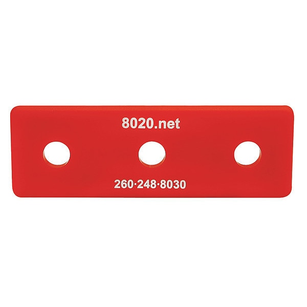 End Cap Red W/Push-Ins 1030