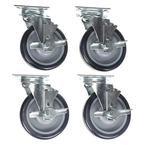 Caster Kit, Med 3-1/2
