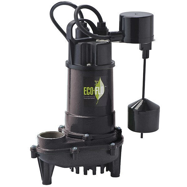 Cast Iron Sump Pump, Vrtical Switch 1/2HP