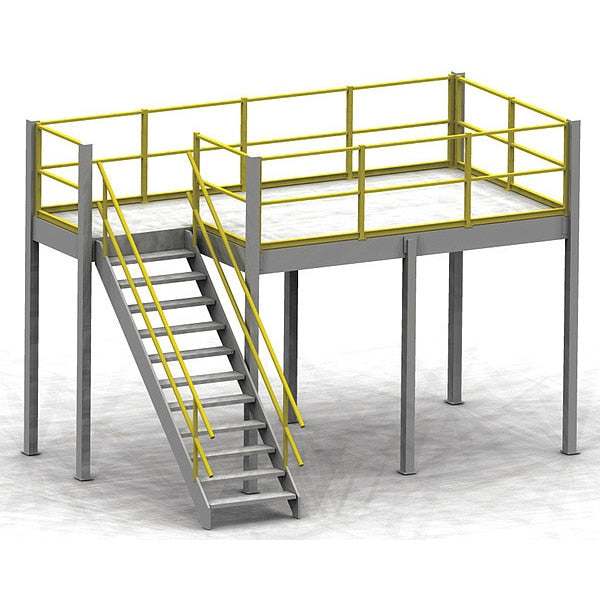 Mezzanine W/ Stairs-Tuffdeck, 10X10X8, GN