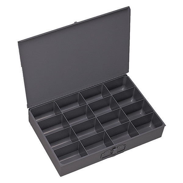 Large, 16 opening, compartment box for small parts storage