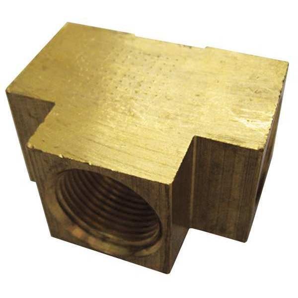 Brass Extruded Tee, FNPT, 1/8