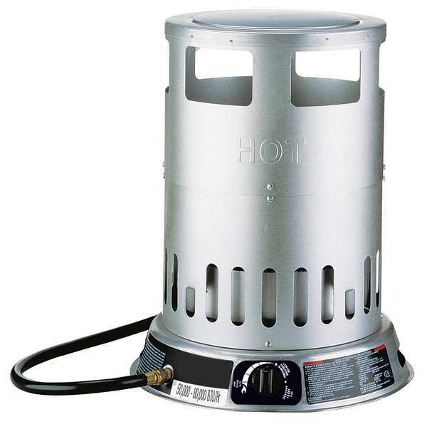 Convection Portable Gas Heater, Liquid Propane, 50,000 to 80,000 BtuH