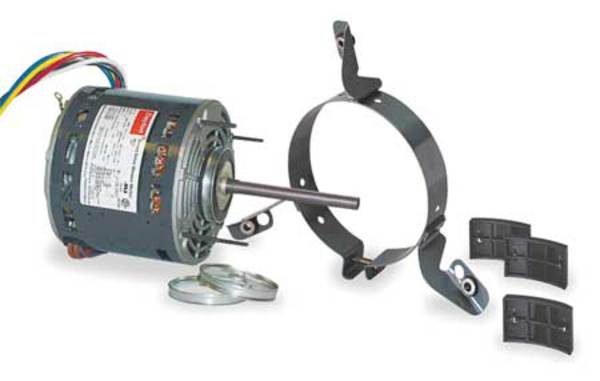 Motor, PSC, 3/4 HP, 1075/3,277 V, Ring/Stud