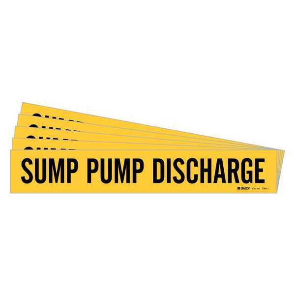 Pipe Marker, , Sump Pump Discharge, PK5, 7280-1-PK