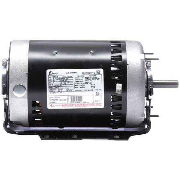 3-Phase HVAC/R Motor, 1 1/2 HP, 56H Frame, 200-230/460V AC Voltage, 1,725 Nameplate RPM