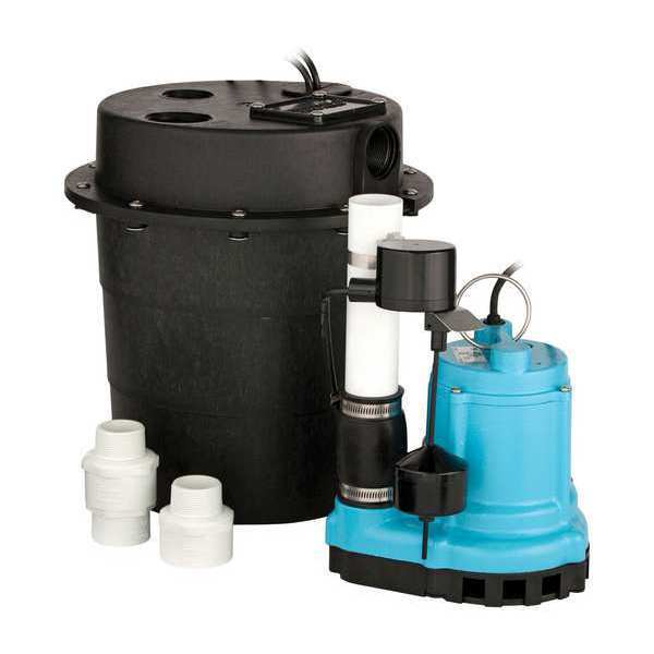 Sump Pump Package, 4/10 hp, 115V AC Rated