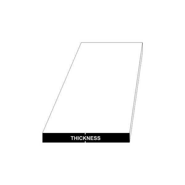 Alloy Steel Rectangle Bar, 12 in L, 6 in W