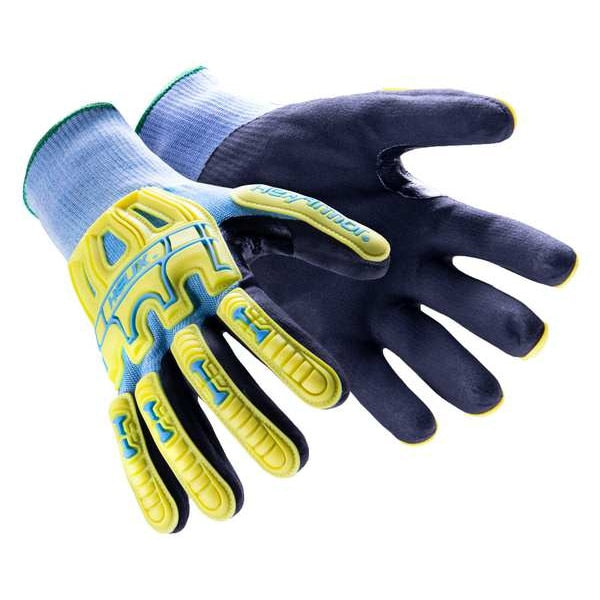 Knit Gloves, HPPE, A5, 15 ga, L, Blue, PR
