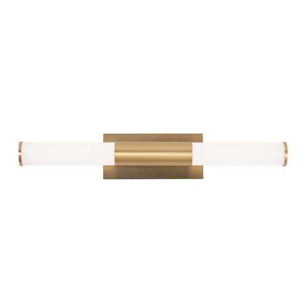 Dax LED Vanity, Satin Brass, 27in