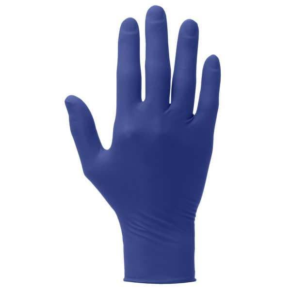 Disposable Gloves, Nitrile, Blue, M, 200 PK