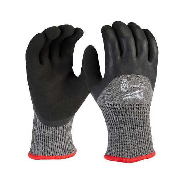 Level 5 Cut Resistant Latex Dipped Winter Insulated Gloves - Large (12 pair)