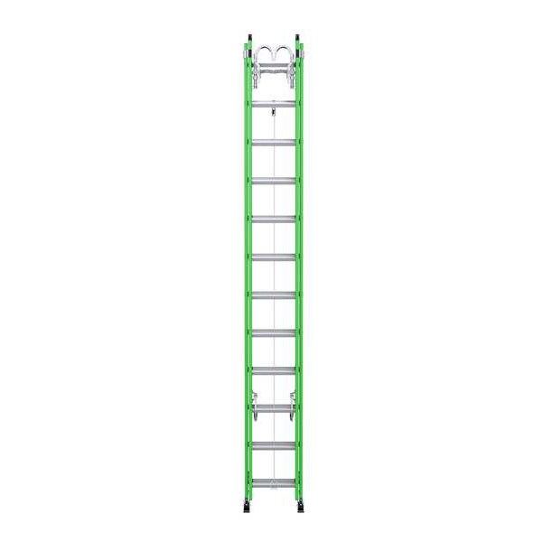 Fiberglass Extension Ladder, 375 lb Load Capacity