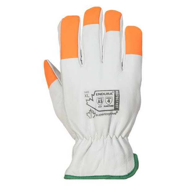 Work Gloves, Drivers, S, Leather, PR
